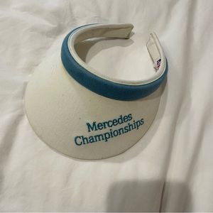 Vintage Mercedes championship Texann by texace visor white light blue one size